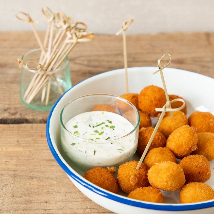 Garnalenballetjes met dragonmayonaise