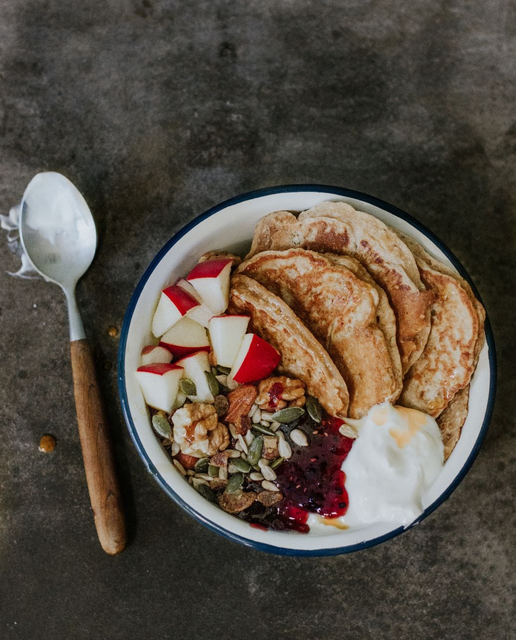 Gezonde havermoutpannenkoeken