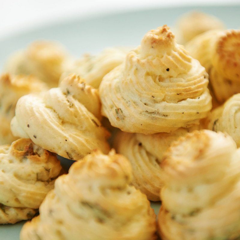 pommes duchesse met tuinkruiden