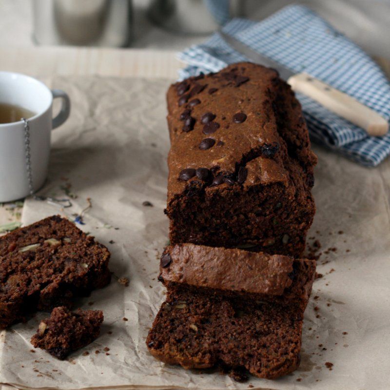 chocolade courgettecake