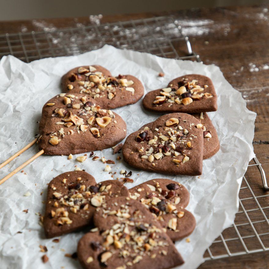 chocoladekoekjes met hazelnoot