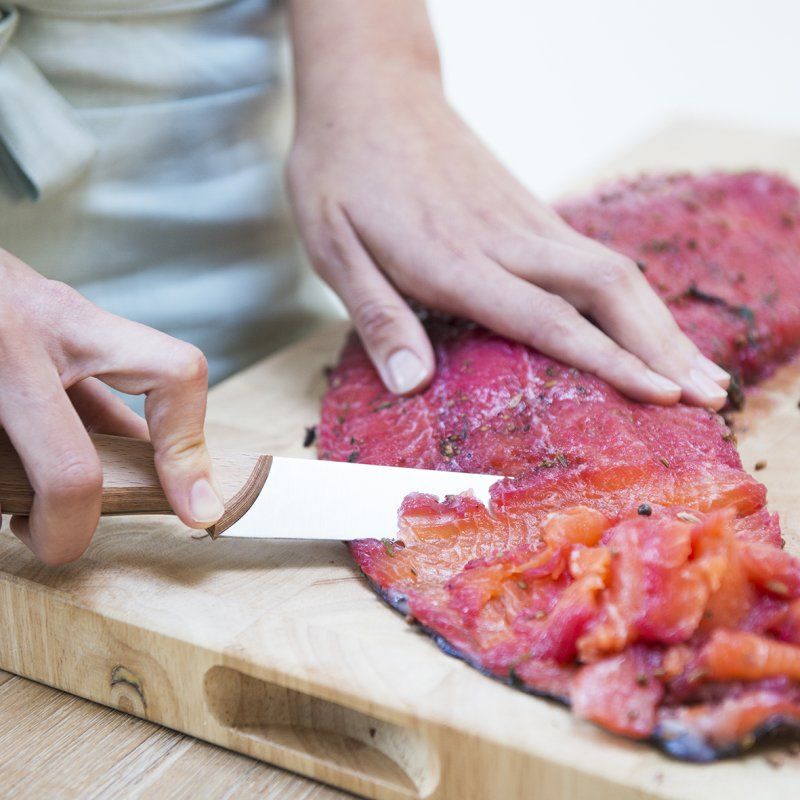 gravlax met sloe gin