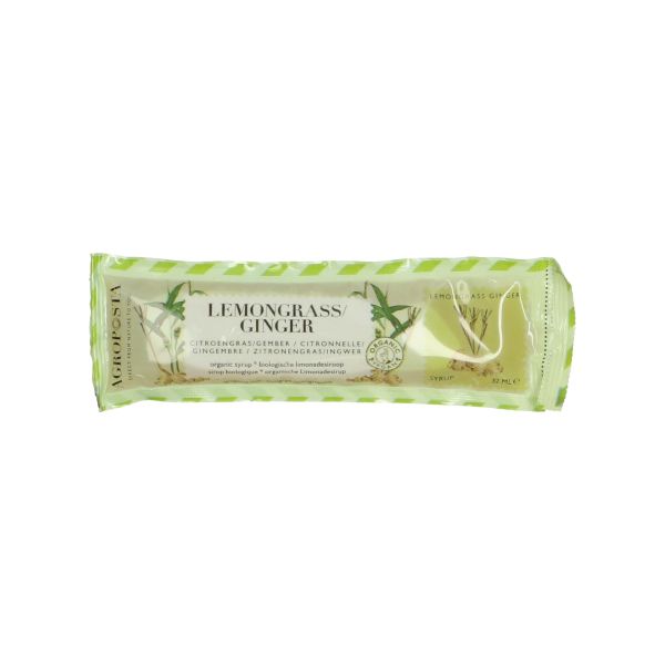 Limonadesiroop, citroengras & gember, biologisch, 32 ml