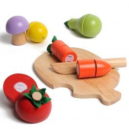 Intuïtie Dag lippen Snijplankje met fruit, hout | Houten speelgoed | Dille & Kamille