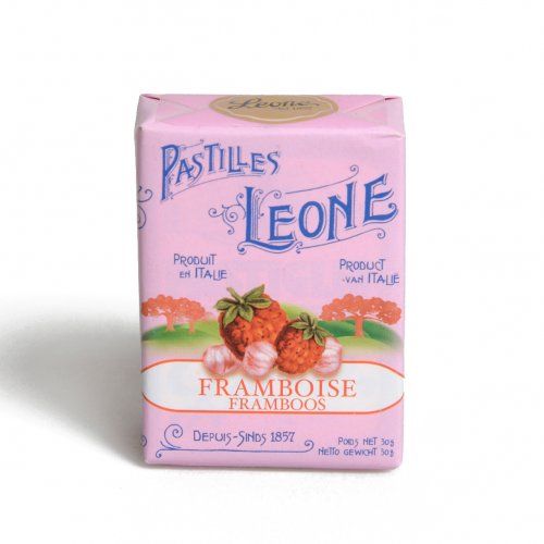 Pastilles à la framboise Leone 30 gr