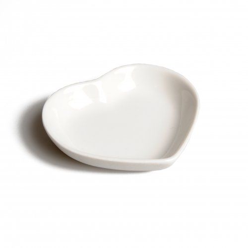 Heart-shaped bowl, porcelain