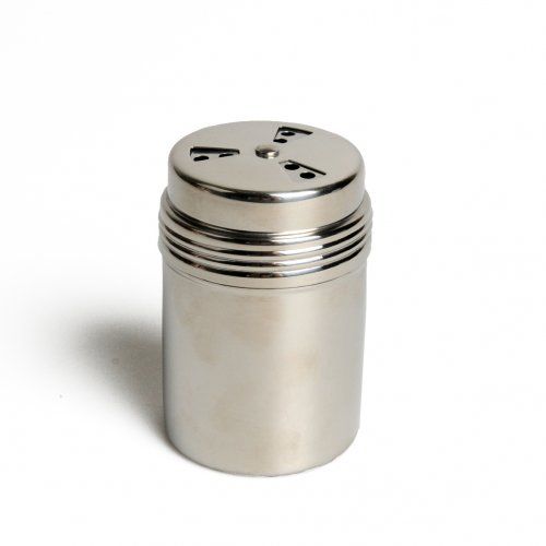 Saupoudreur avec ouvertures multiples en acier inoxydable