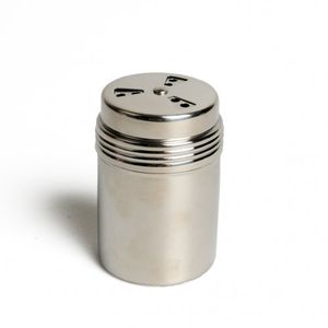 Granule shaker with lid, stainless steel