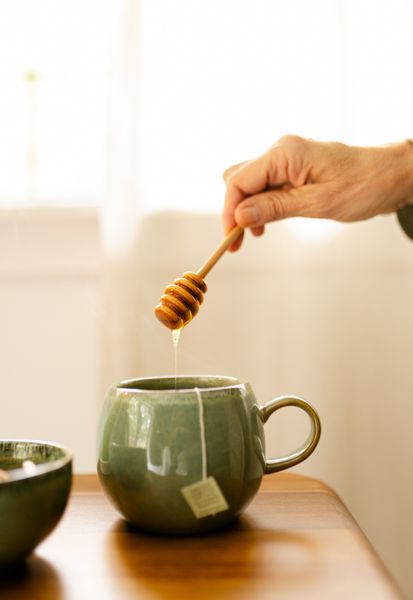 Cuillère à miel en hêtre