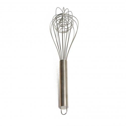 Fouet à double spirale, acier inoxydable, 32 cm