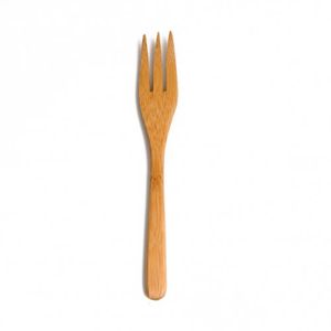 Picnic fork, bamboo, 16 cm     