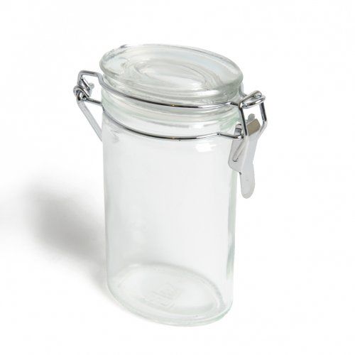 Image of Beugelpotje, glas, ovaal, 100 ml