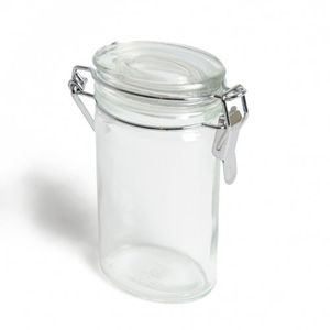Bracket jar, glass, oval, 100 ml