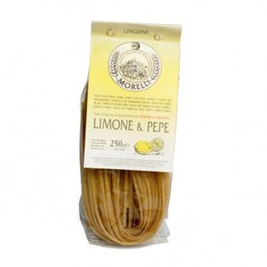Pasta, linguine with lemon and pepper, 250 grams