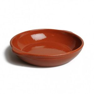 Round oven dish, red earthenware, ⌀ 18 cm