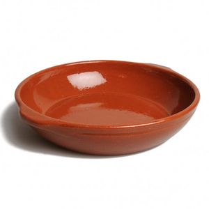 Ovenschaal rond, rood aardewerk, Ø 25 cm