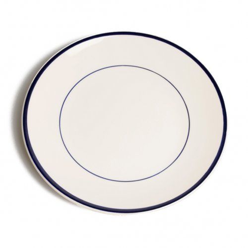 Verdragen Bestrooi Ruïneren Bord diner 'Rand', aardewerk, donkerblauw, Ø 27 cm | Servies 'rand',  aardewerk | Dille & Kamille