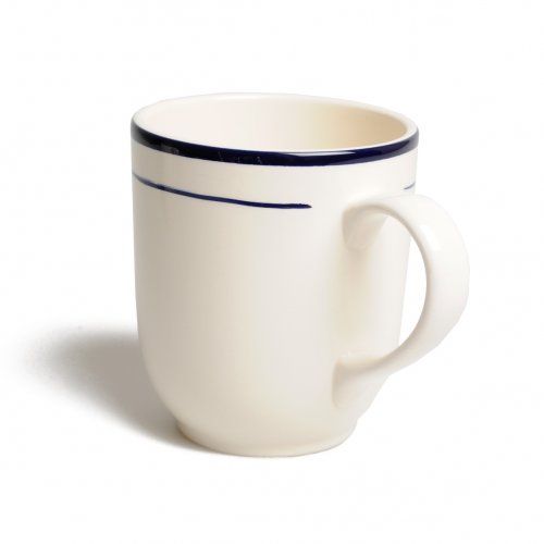 Tasse 'Bord', faïence, bleu foncé, Ø 9 cm