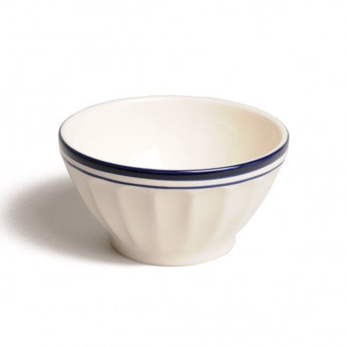 Kom 'Rand', aardewerk, donkerblauw, Ø 14 cm