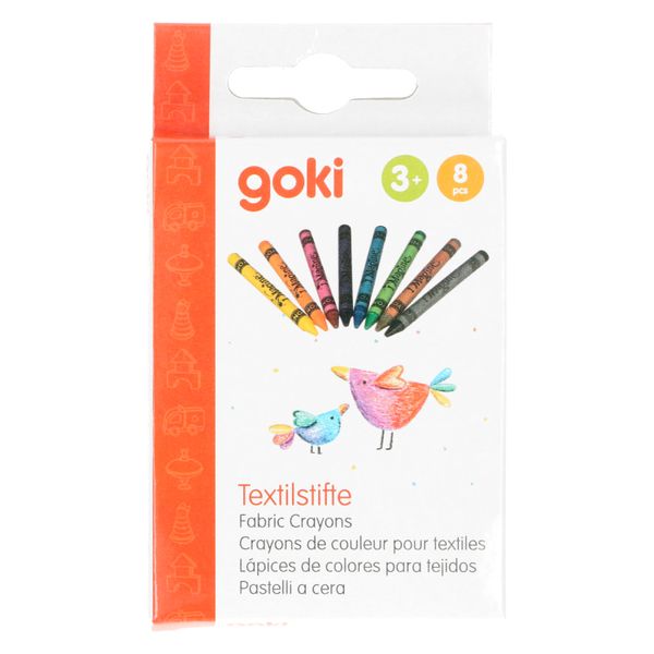 Crayons pour tissu, 8 pièces