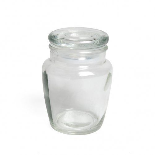 Image of Kruidenpotje met glazen deksel, taps, 150 ml