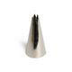 Nozzle with serrated opening, small, stainless steel