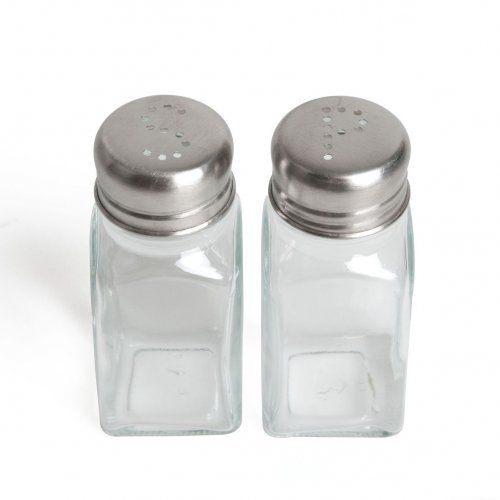 Image of Strooiersetje, peper en zout, glas