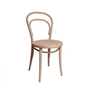 Chair 14, beech, untreated, wooden seat