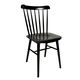  Chaise 35, hêtre, massif laqué noir