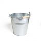 Bucket with beech handle, zinc, 5 litres