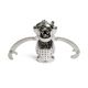 Boule à thé en forme de singe avec petit récipient, inox