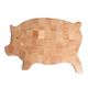 Snijplank varken, rubberhout , 43,5 x 26 cm