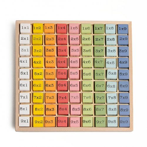 Rekenspel, hout, 3+
