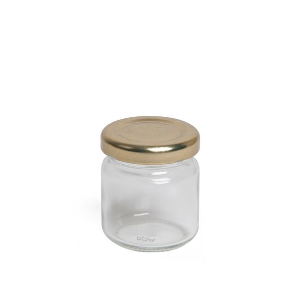 Jar smooth with lid, mini, 50 ml