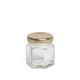 Einweckglas 6 - eckig mit Deckel, mini, 45 ml