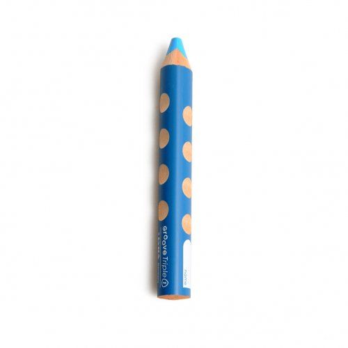 Colour pencil 3 in 1, ergonomic grip, light blue