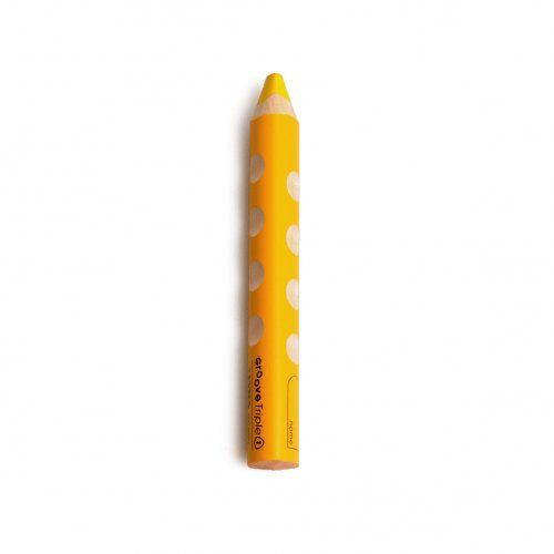 Crayon 3 en 1, tenue ergonomique, jaune
