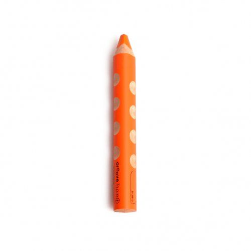 Colour pencil 3 in 1, ergonomic grip, orange