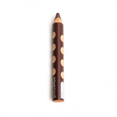 Kleurpotlood 3 in 1, ergonomische grip, bruin
