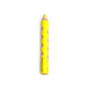 Buntstift 3 in 1, ergonomischer Griff, leuchtend gelb