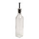 Oil or vinegar bottle, glass, square 250 ml    