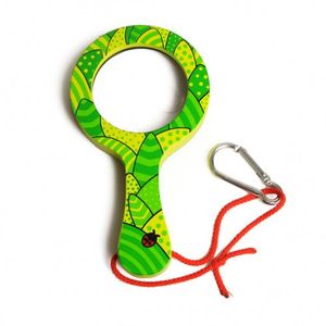 Magnifying lens holder, wildlife, green