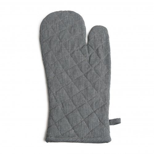Ovenwant, katoen, donkergrijs gemêleerd