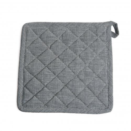 Pannenlap, katoen, donkergrijs gemêleerd