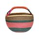 Dyed savanna grass Bolga basket/shopping bag, Ø 36 cm
