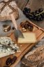 Couteau à fromage pour fromage à pâte dure, manche en bois de hêtre, 15,5 cm