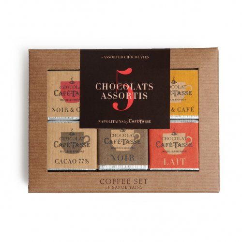 Assortiment de chocolats, 6 saveurs, 90 g (18 pièces)