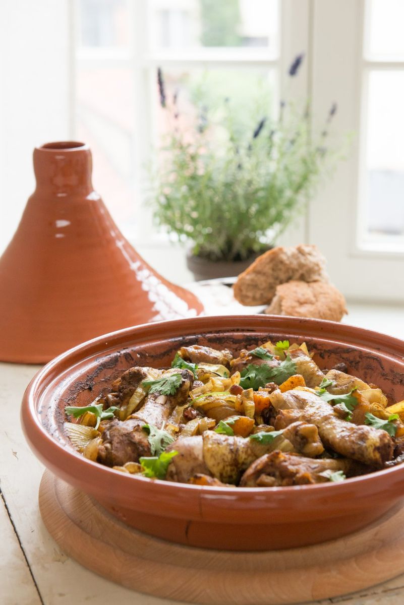 Tajine, rood aardewerk, 24 personen Ovenschalen Dille & Kamille