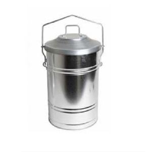 Bucket with lid, zinc, ⌀ 31.5 x 38 cm 