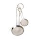 Strainers with handle, stainless steel, set of 2